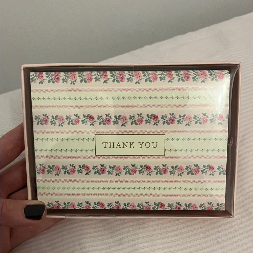 Fringe Studio Rose Pink Floral Note Card Set